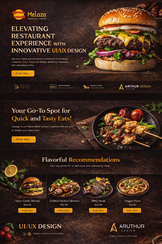 Melaza Restaurant UI