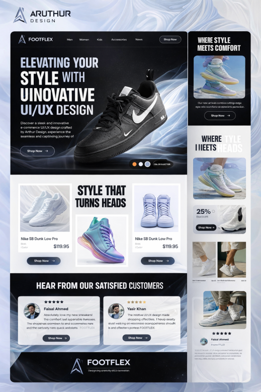 FootFlex Sneaker Store UI